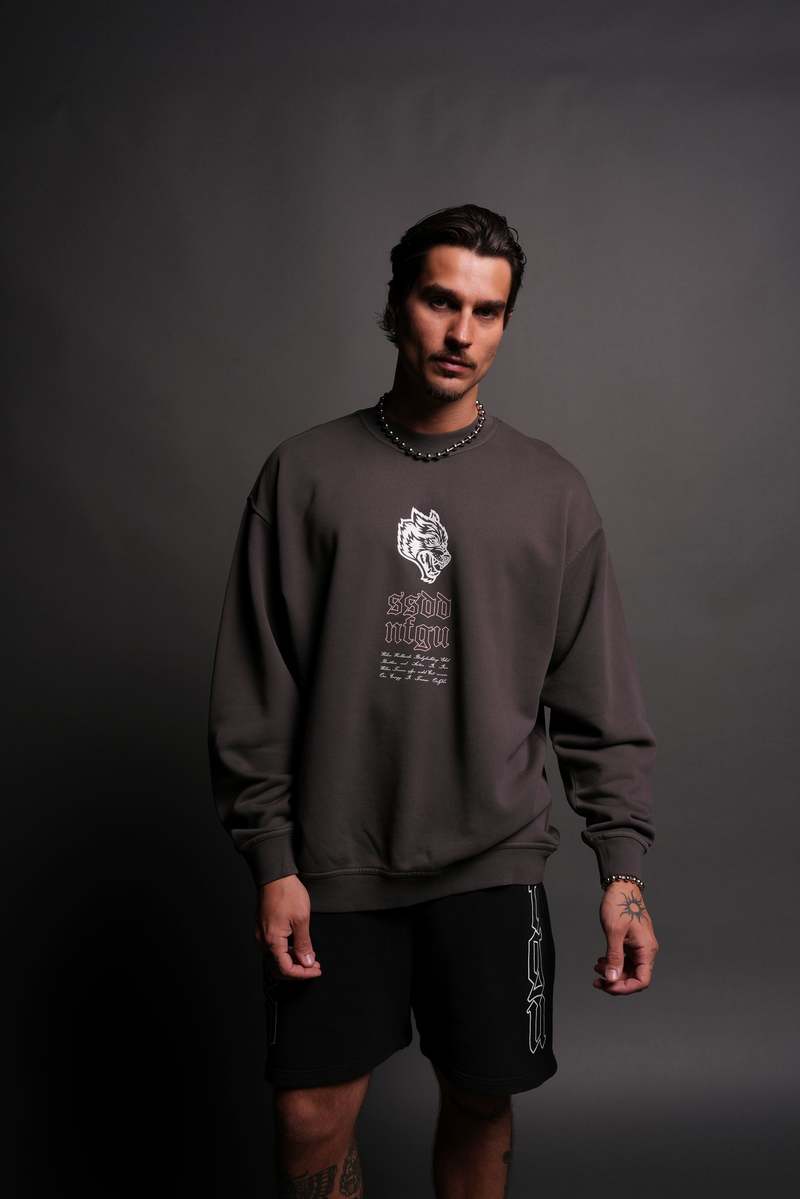 Darc Sport Breath Of Wolves London Crewneck Wolf Gray | 14987LPNZ
