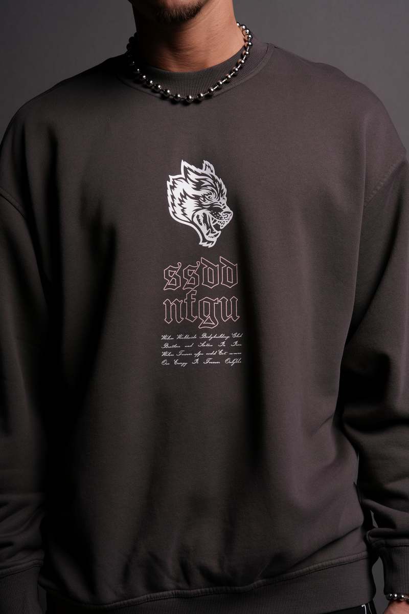 Darc Sport Breath Of Wolves London Crewneck Wolf Gray | 14987LPNZ