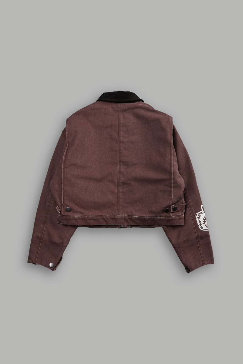 Darc Sport Built From Iron Wayland Cropped Jacket Hnědé | 94672FLHS