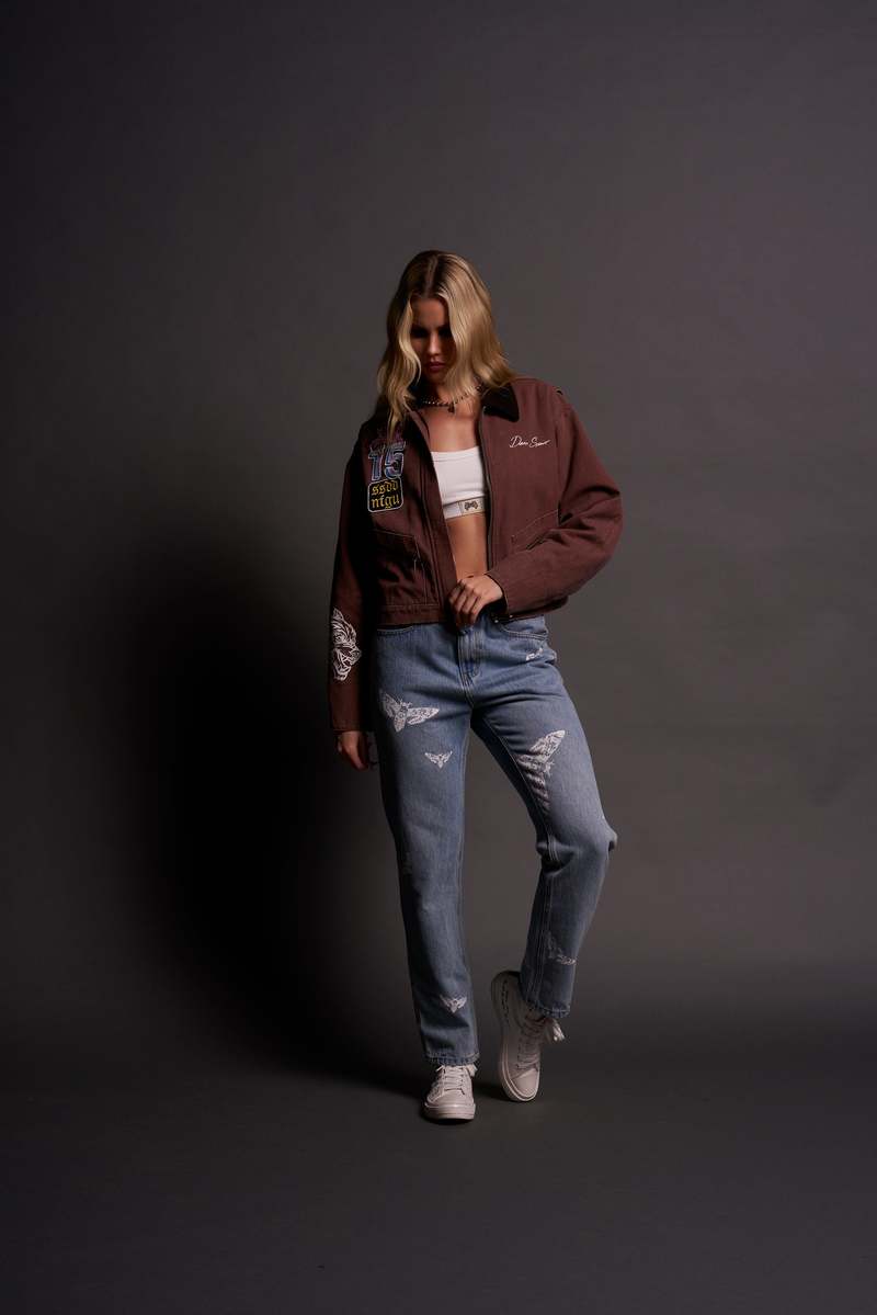 Darc Sport Built From Iron Wayland Cropped Jacket Hnědé | 94672FLHS