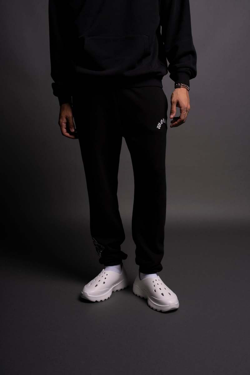 Darc Sport Chopper Wolf Post Lounge Sweats Černé | 81675AFSW
