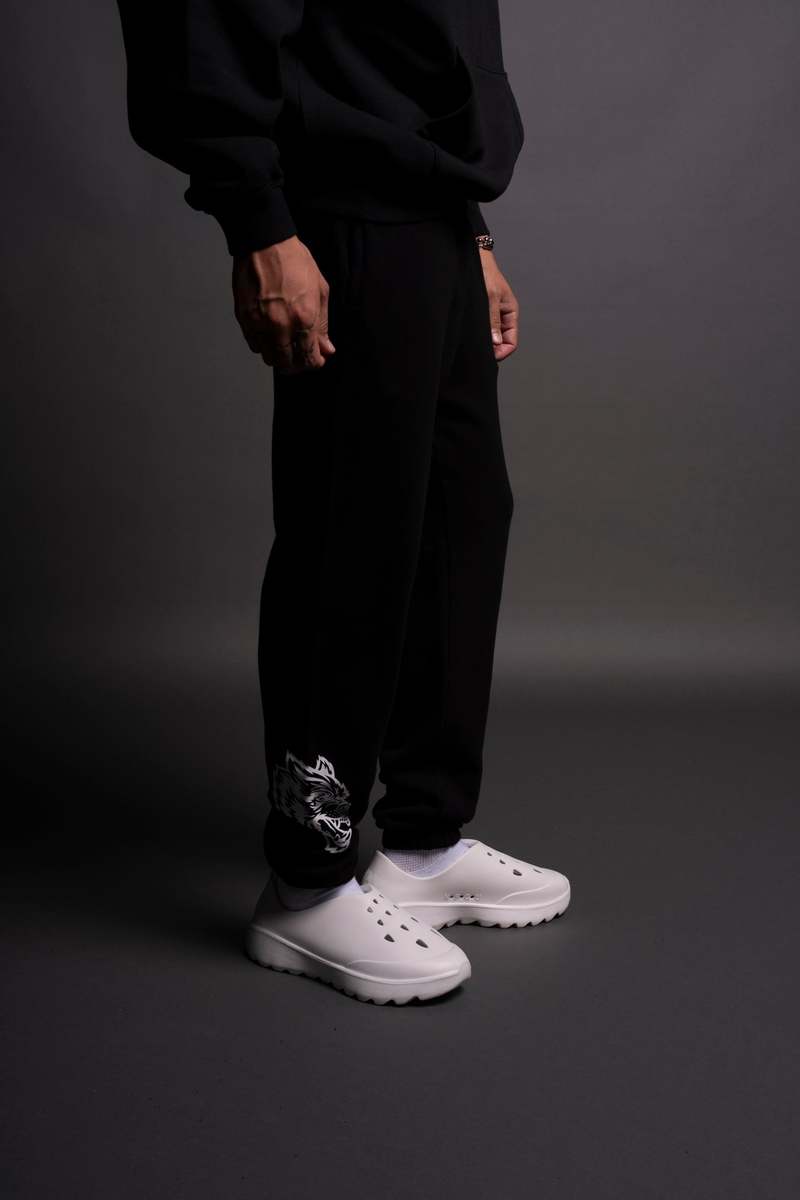 Darc Sport Chopper Wolf Post Lounge Sweats Černé | 81675AFSW