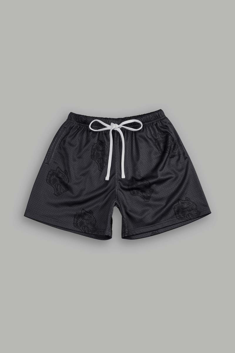 Darc Sport Club Monogram Mesh Shorts Černé | 23718BEXA
