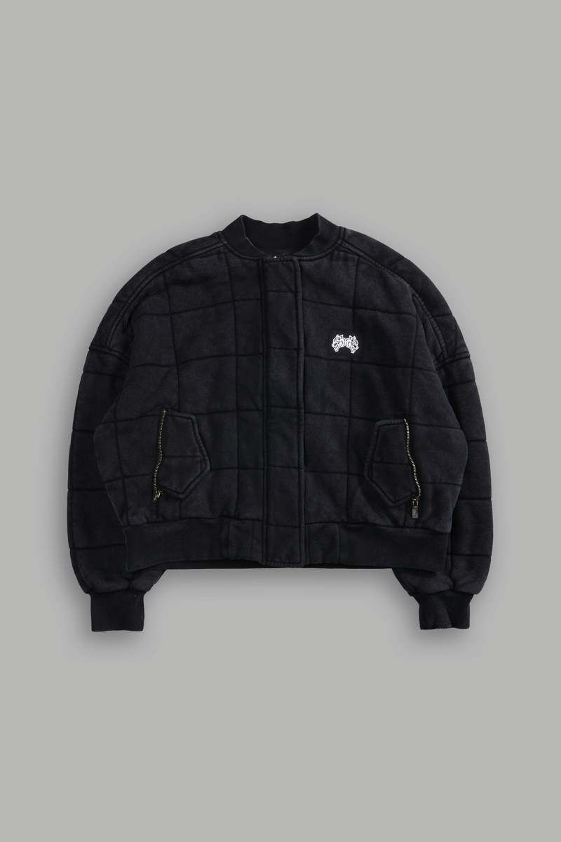 Darc Sport Dual Patch Cropped Quilted She Foley Bomber Jacket Černé | 70381WILE 