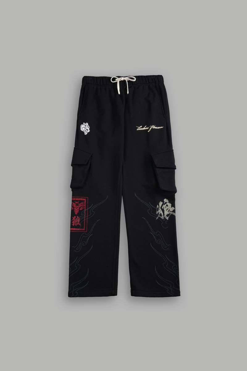 Darc Sport Dynasty Bigelow Cargo Sweat Pants Černé | 48375FTPU
