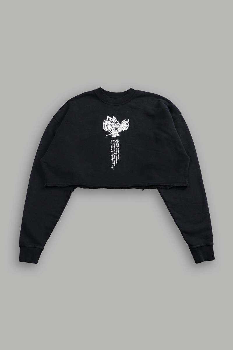 Darc Sport Eternal Fire London (Cropped) Crewneck Černé | 91873RAUO