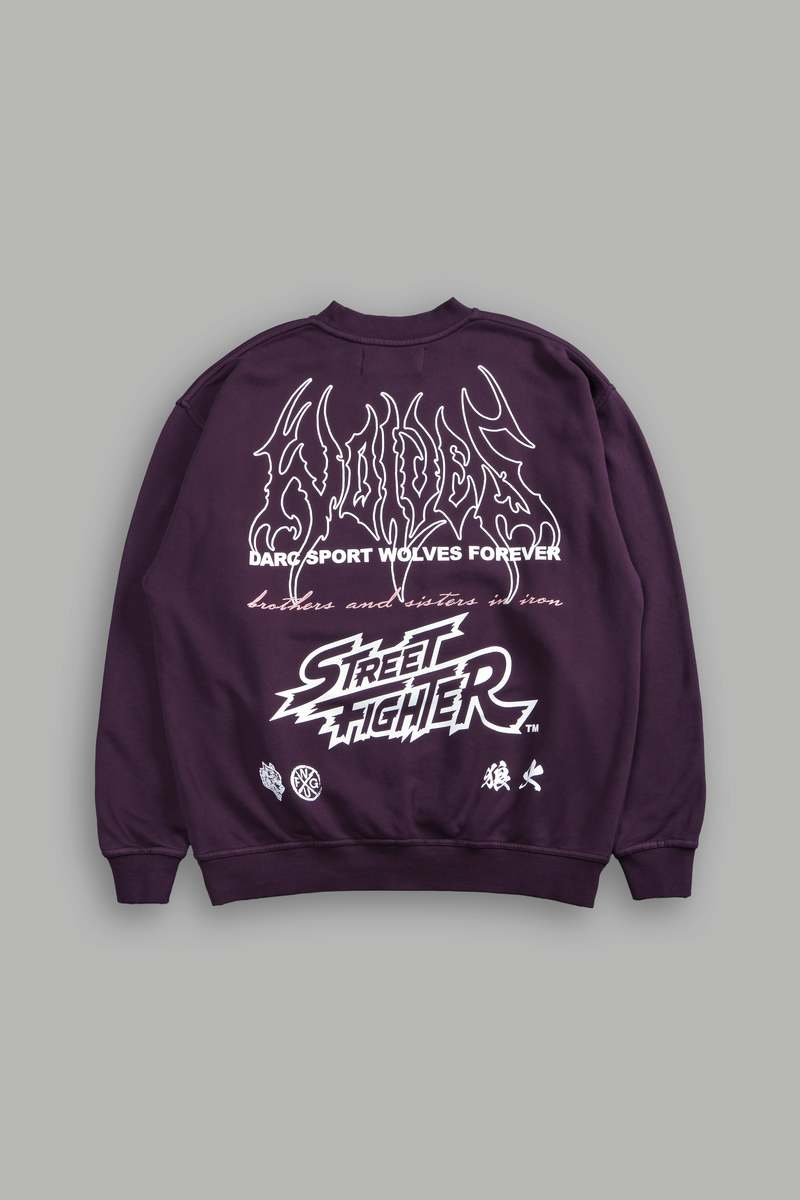 Darc Sport Final Boss Unisex London Crewneck Fialové | 38729HETX
