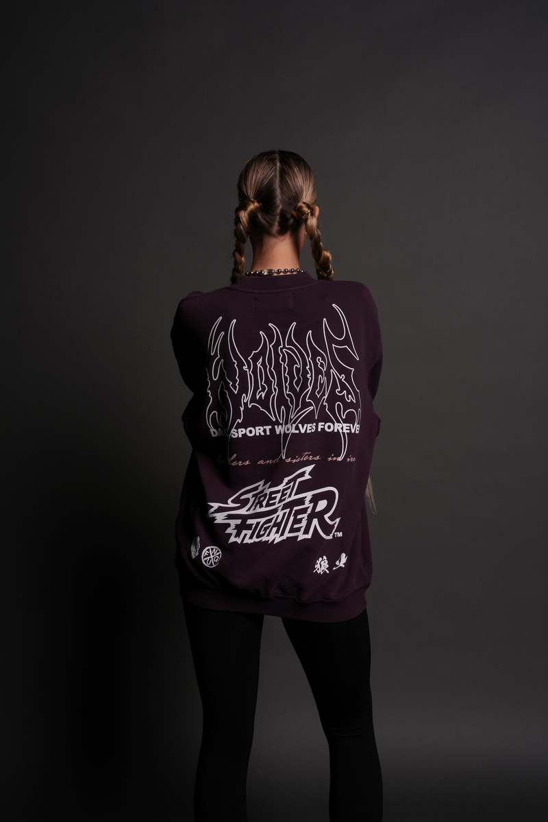 Darc Sport Final Boss Unisex London Crewneck Fialové | 38729HETX