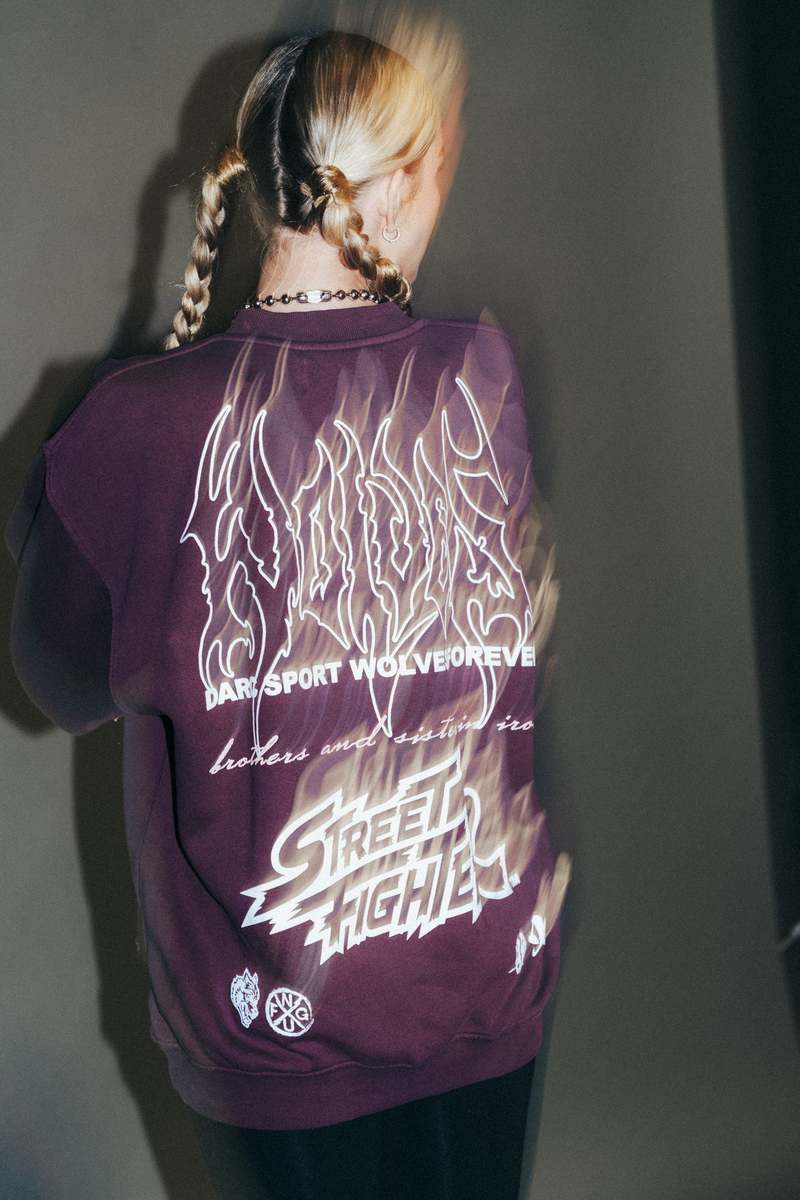 Darc Sport Final Boss Unisex London Crewneck Fialové | 38729HETX
