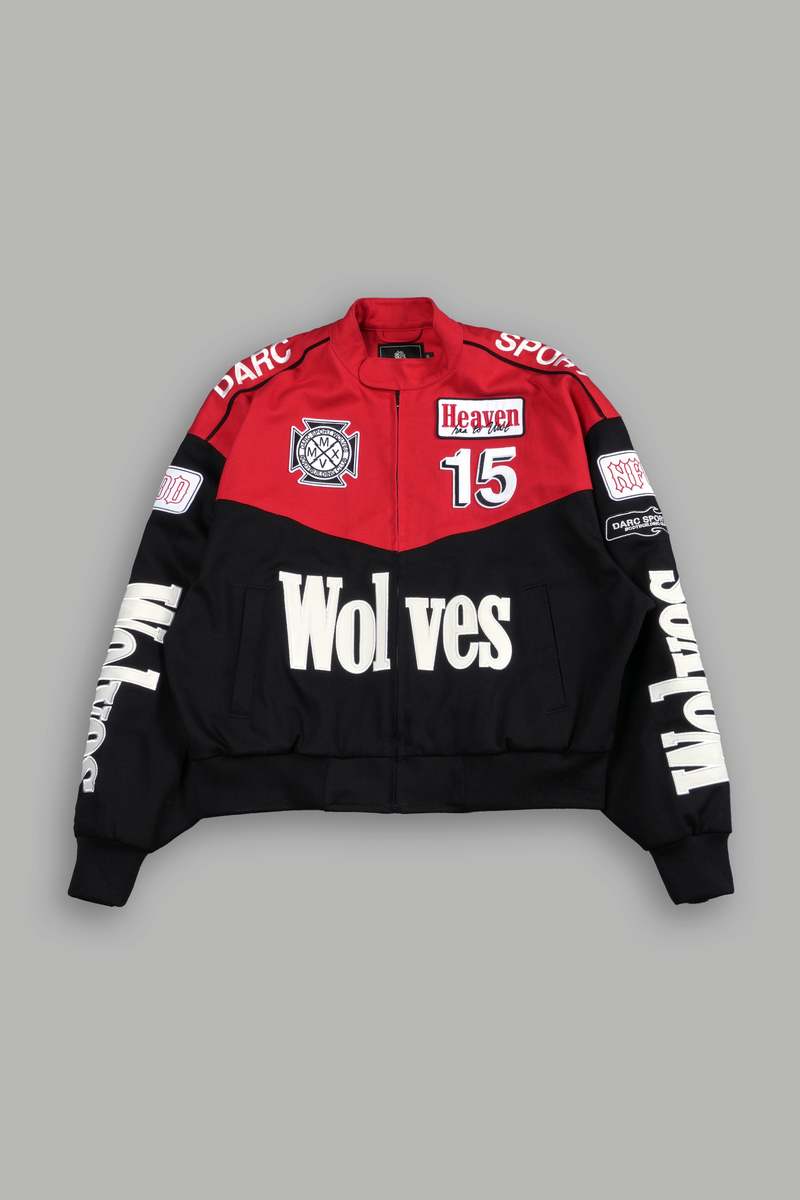 Darc Sport Frontier Gordon Unisex Racing Jacket Black/Red | 29805ASIP