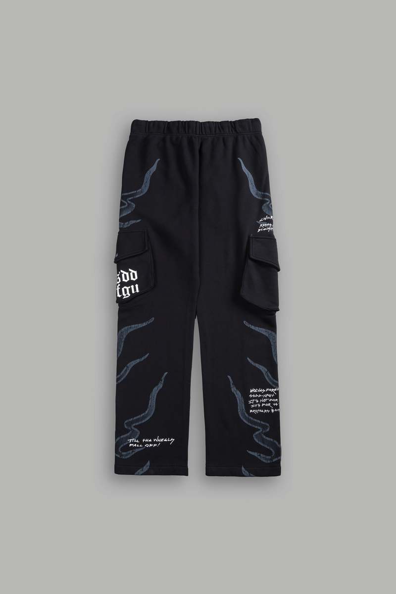 Darc Sport Infernal Bloom Bigelow Cargo Sweat Pants Černé | 31724VCJW
