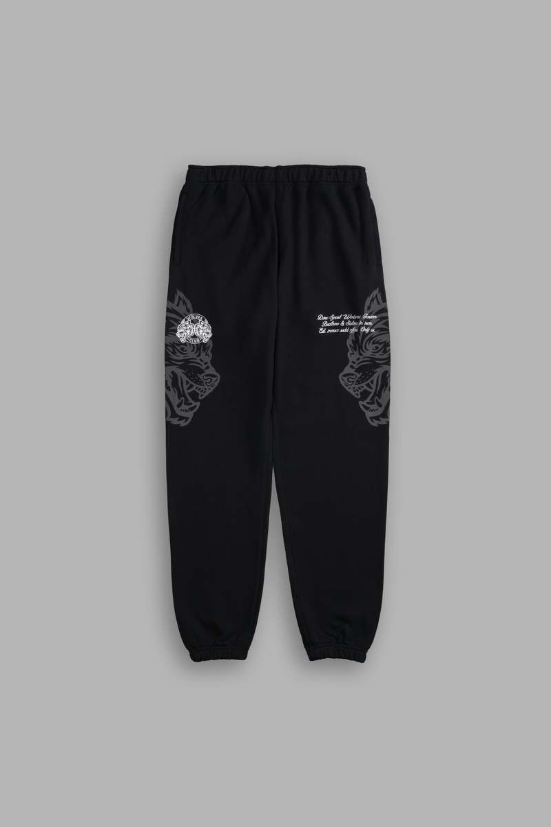 Darc Sport Loyalty Wolf Post Lounge Sweats Černé | 01359TMCL