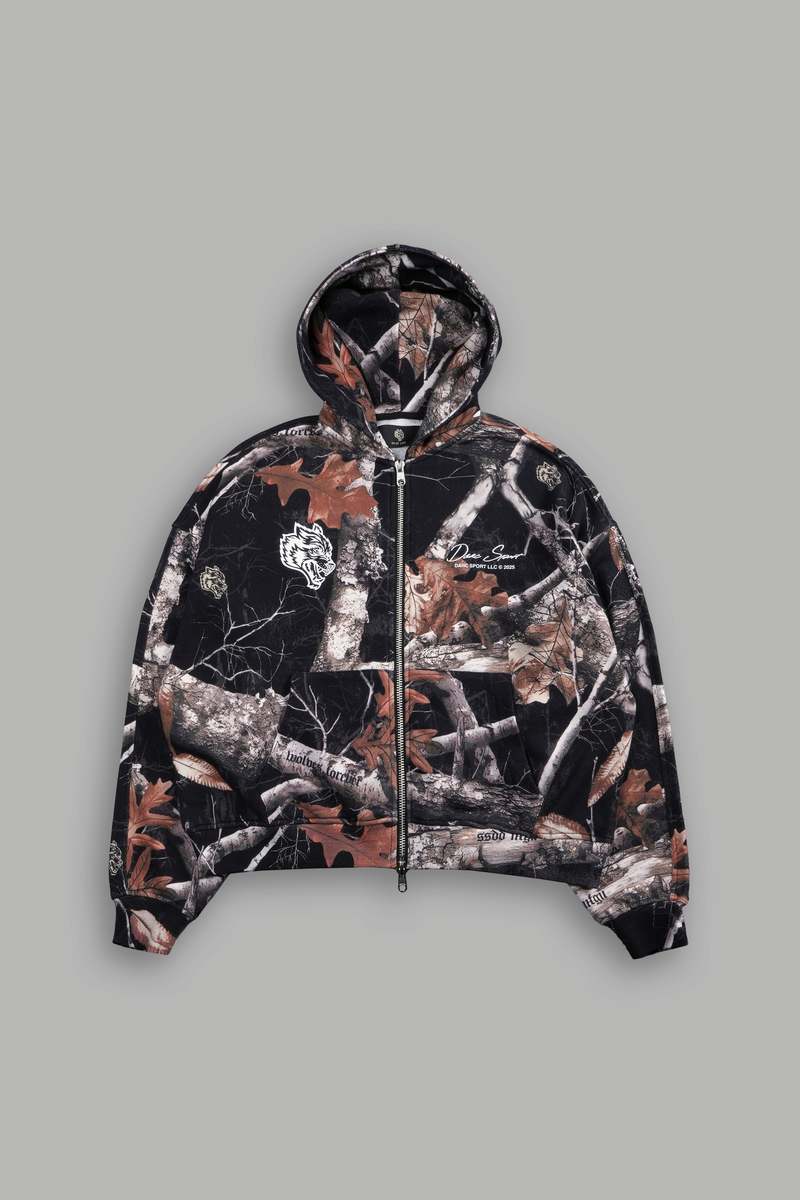 Darc Sport Respect The Wolves Darco Double Zip Hoodie Maskáčové | 38925UNOT