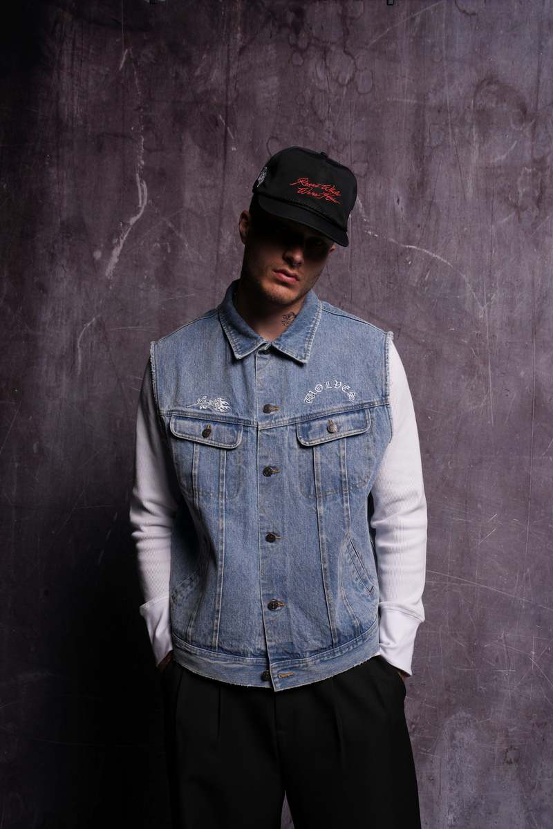 Darc Sport Rose Chopper Clint American Denim Vest Blankyt Světle Modré | 34056AEGU