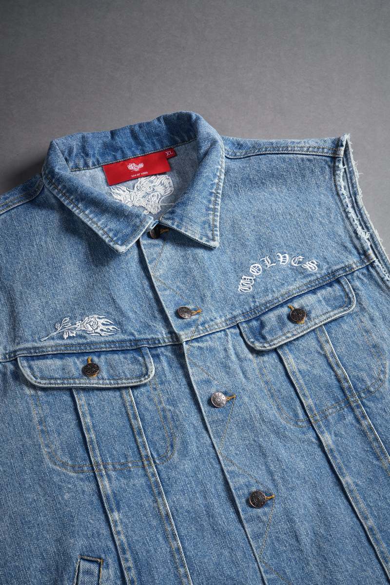 Darc Sport Rose Chopper Clint American Denim Vest Blankyt Světle Modré | 34056AEGU