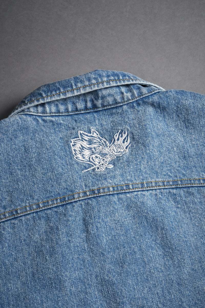 Darc Sport Rose Chopper Clint American Denim Vest Blankyt Světle Modré | 34056AEGU