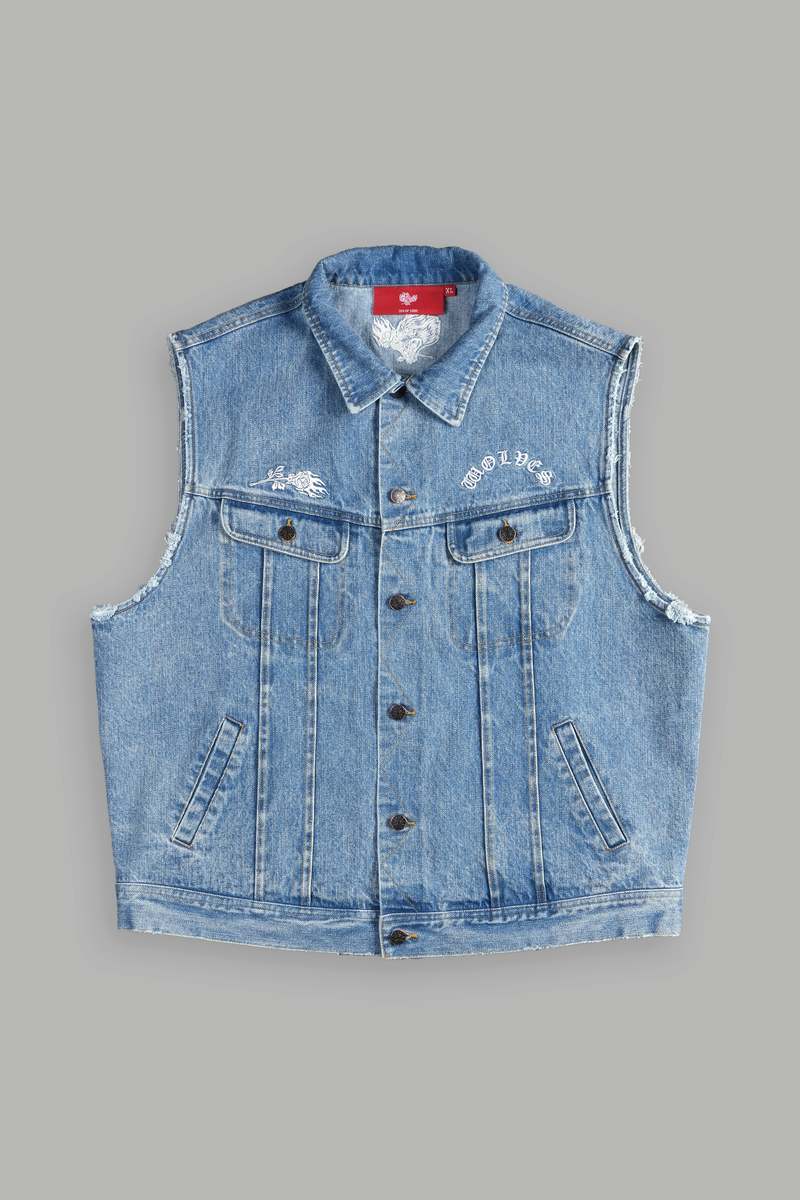 Darc Sport Rose Chopper Clint American Denim Vest Blankyt Světle Modré | 34056AEGU
