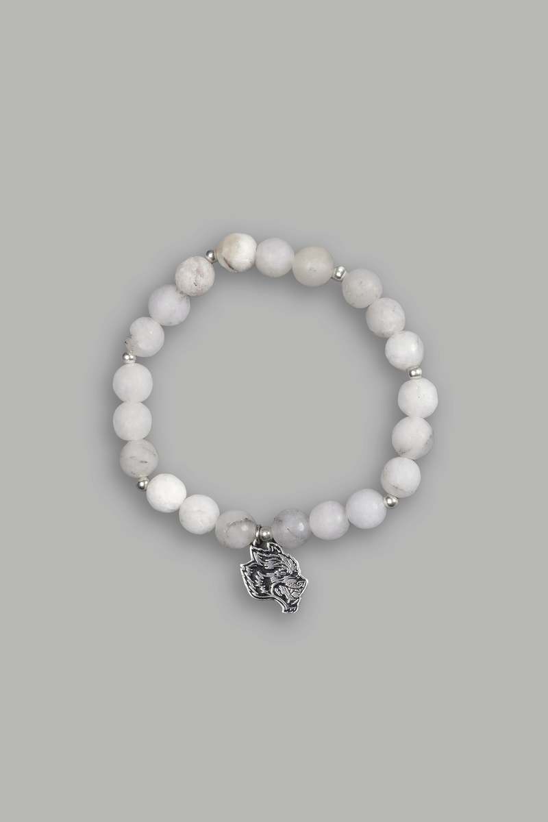 Darc Sport Wolf Head Pendant She Bracelet Bílé | 56718LKQU