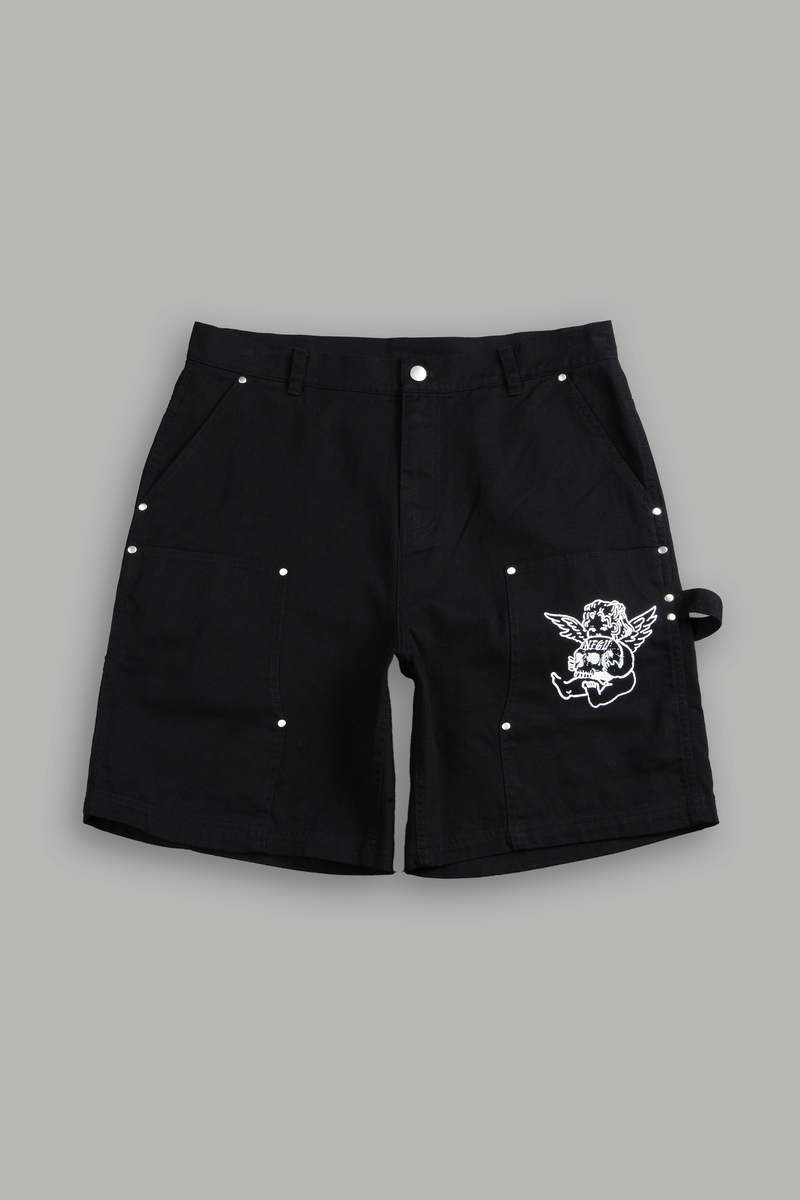 Darc Sport Wolf Rose Clark Utility Shorts Černé | 16308IAMC
