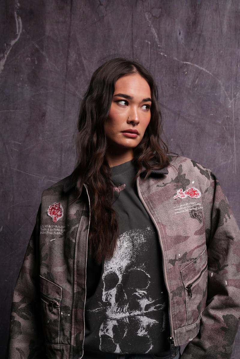Darc Sport Wolves Among Roses Wayland Cropped Jacket Maskáčové | 74593QYBX