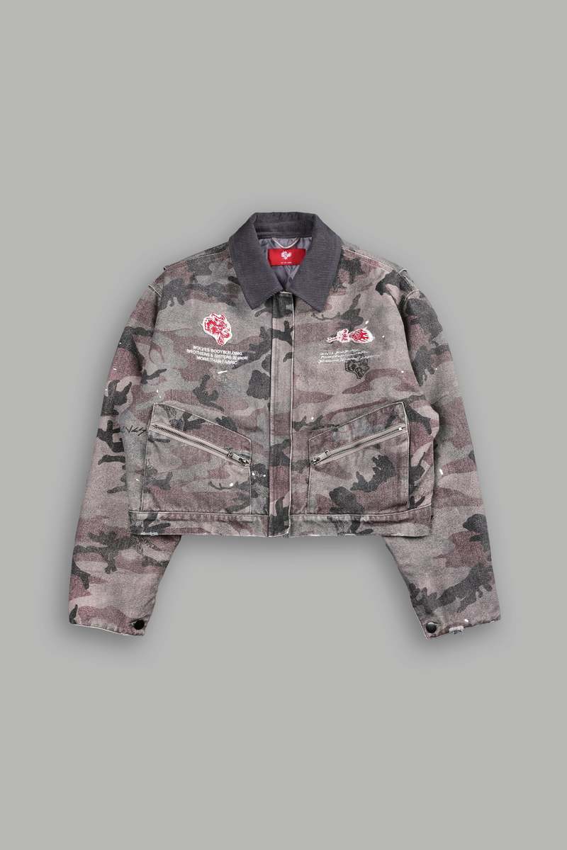 Darc Sport Wolves Among Roses Wayland Cropped Jacket Maskáčové | 74593QYBX