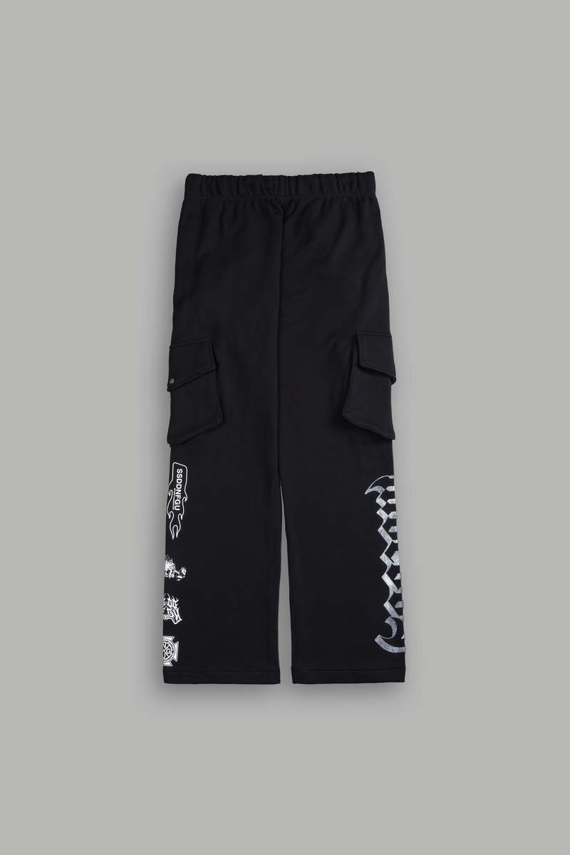 Darc Sport Wolves Represent Bigelow Cargo Sweat Pants Černé | 89532YVWQ