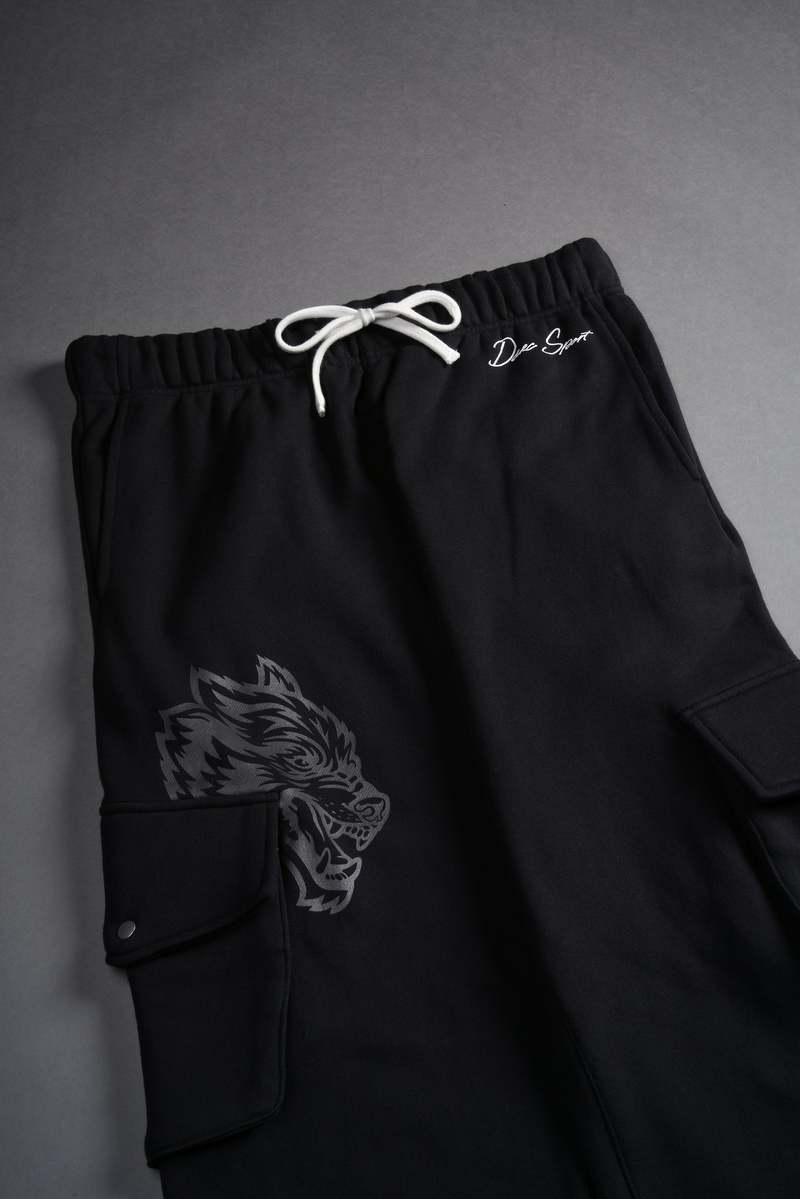 Darc Sport Wolves Represent Bigelow Cargo Sweat Pants Černé | 89532YVWQ