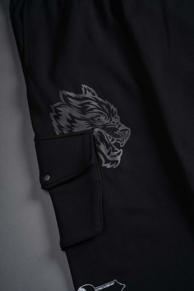 Darc Sport Wolves Represent Bigelow Cargo Sweat Pants Černé | 89532YVWQ