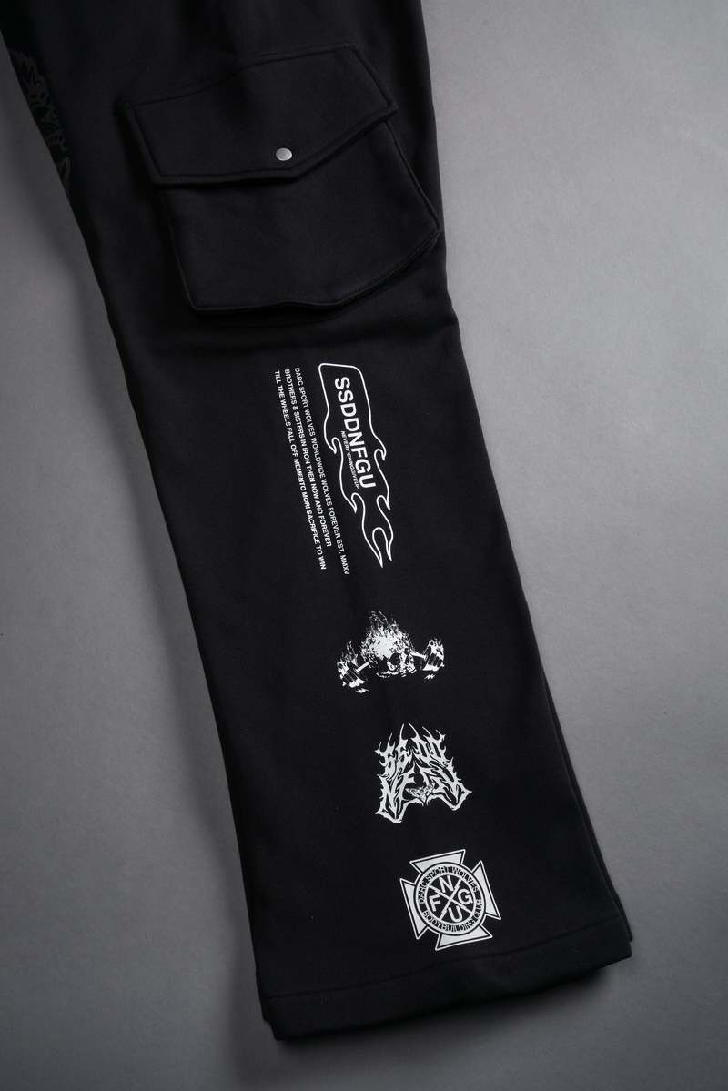 Darc Sport Wolves Represent Bigelow Cargo Sweat Pants Černé | 89532YVWQ