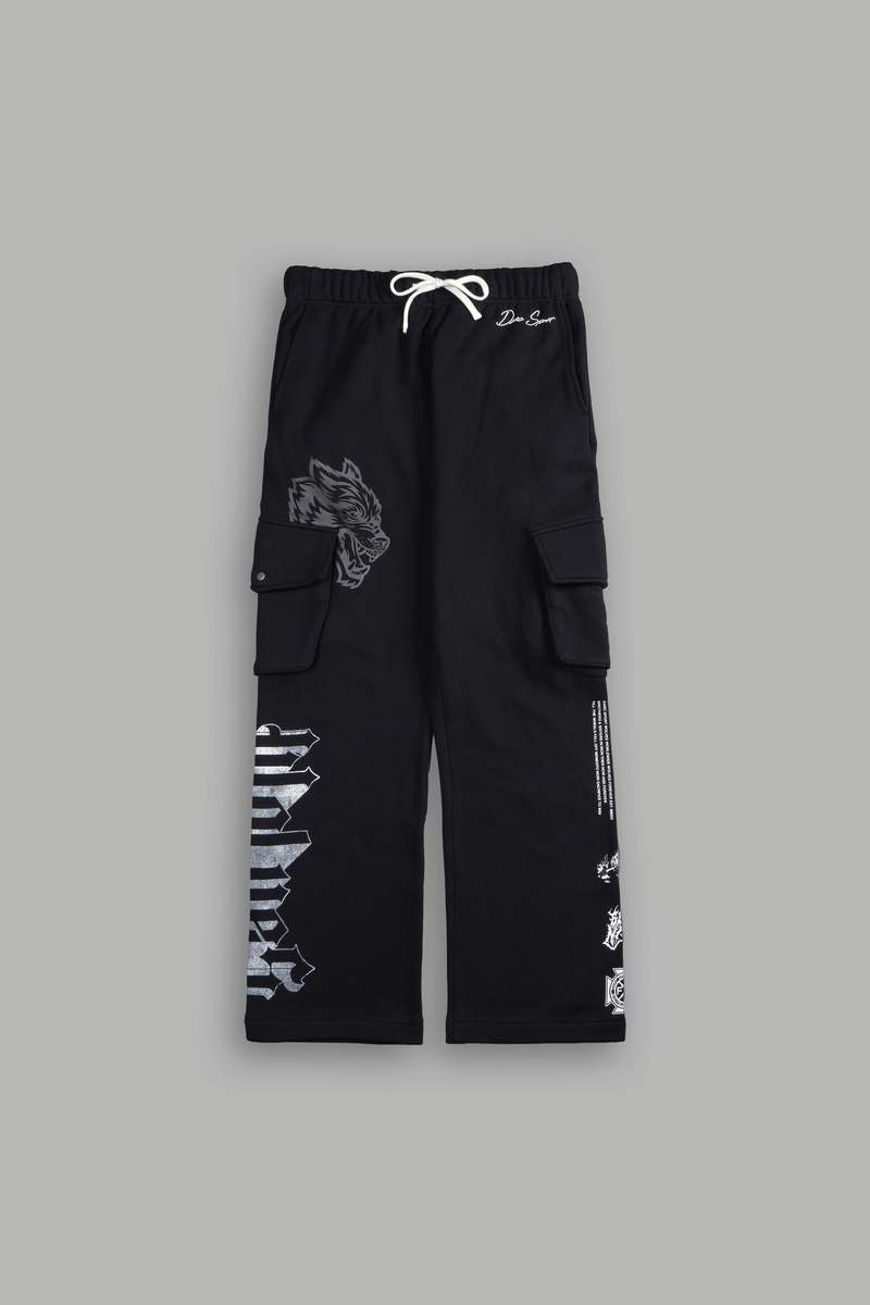 Darc Sport Wolves Represent Bigelow Cargo Sweat Pants Černé | 89532YVWQ