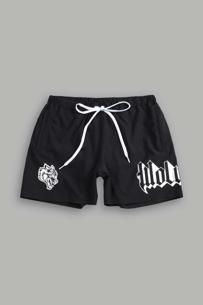 Darc Sport Wolves Represent Compression Shorts Černé | 81350UAFX